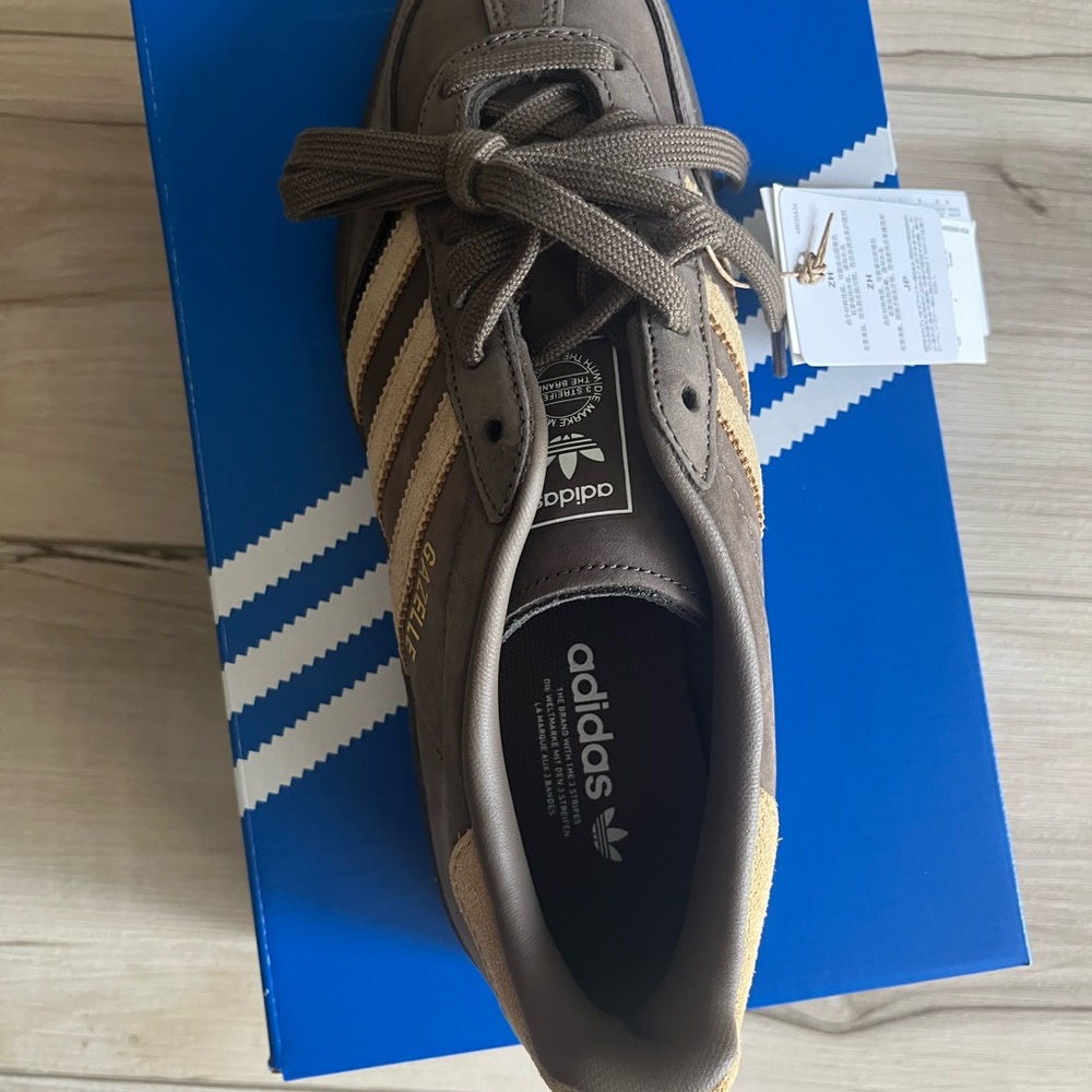 Adidas Gazelle Indoor Brown and Beige Sneakers - Picture 5 of 6